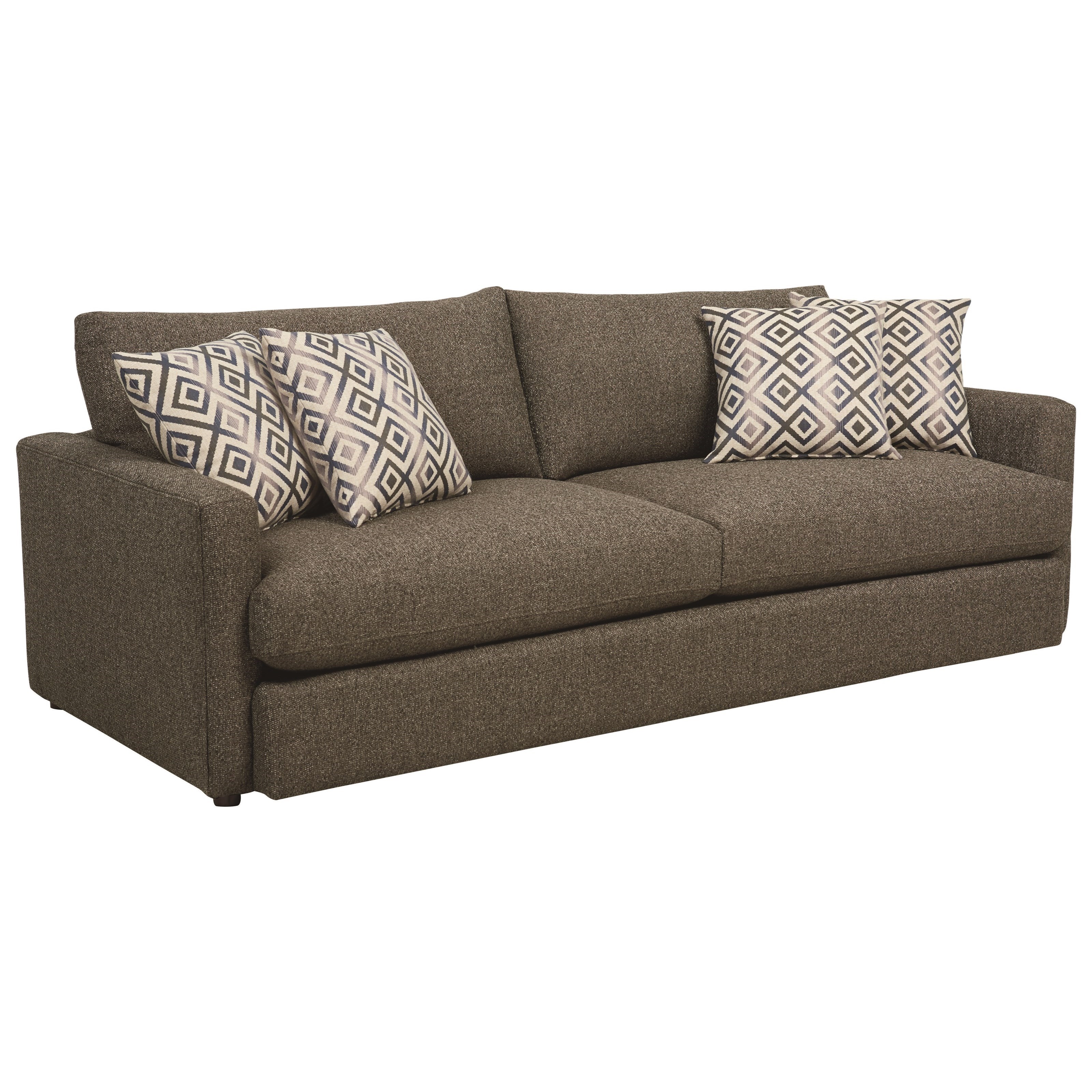 Bassett Allure Contemporary Sofa with Track Arms Suburban Furniture